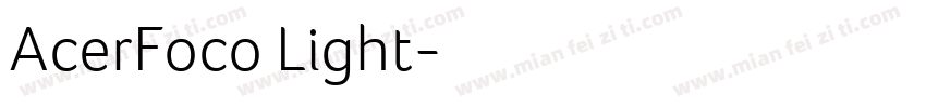 AcerFoco Light字体转换
